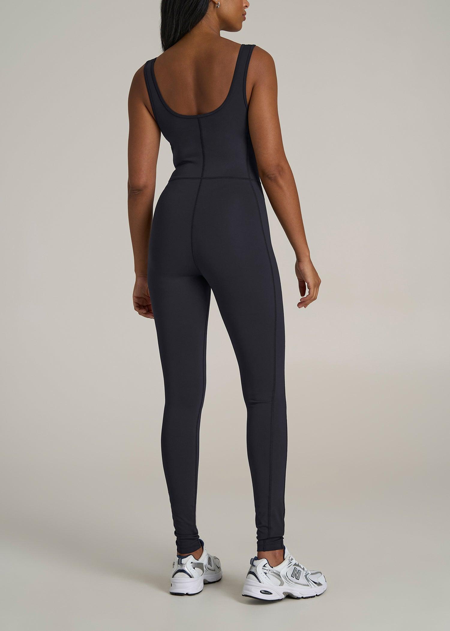 Balance Scoop Neck Tall Women's Jumpsuit in Black Female Product Image