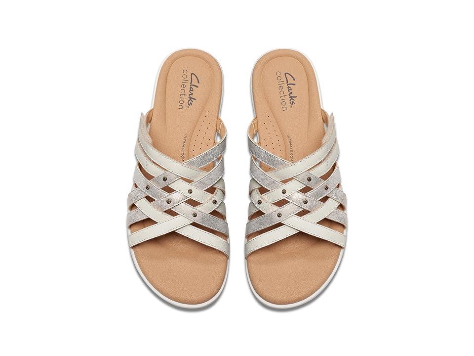 Clarks Elizabelle Rio (Off-White Multi Leather) Women's Sandals Product Image