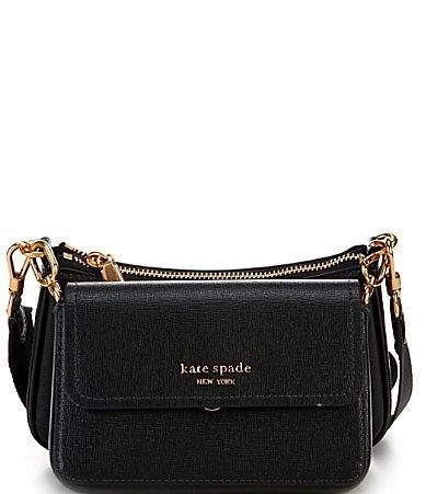 Kate Spade New York morgan double up saffiano leather crossbody bag Product Image