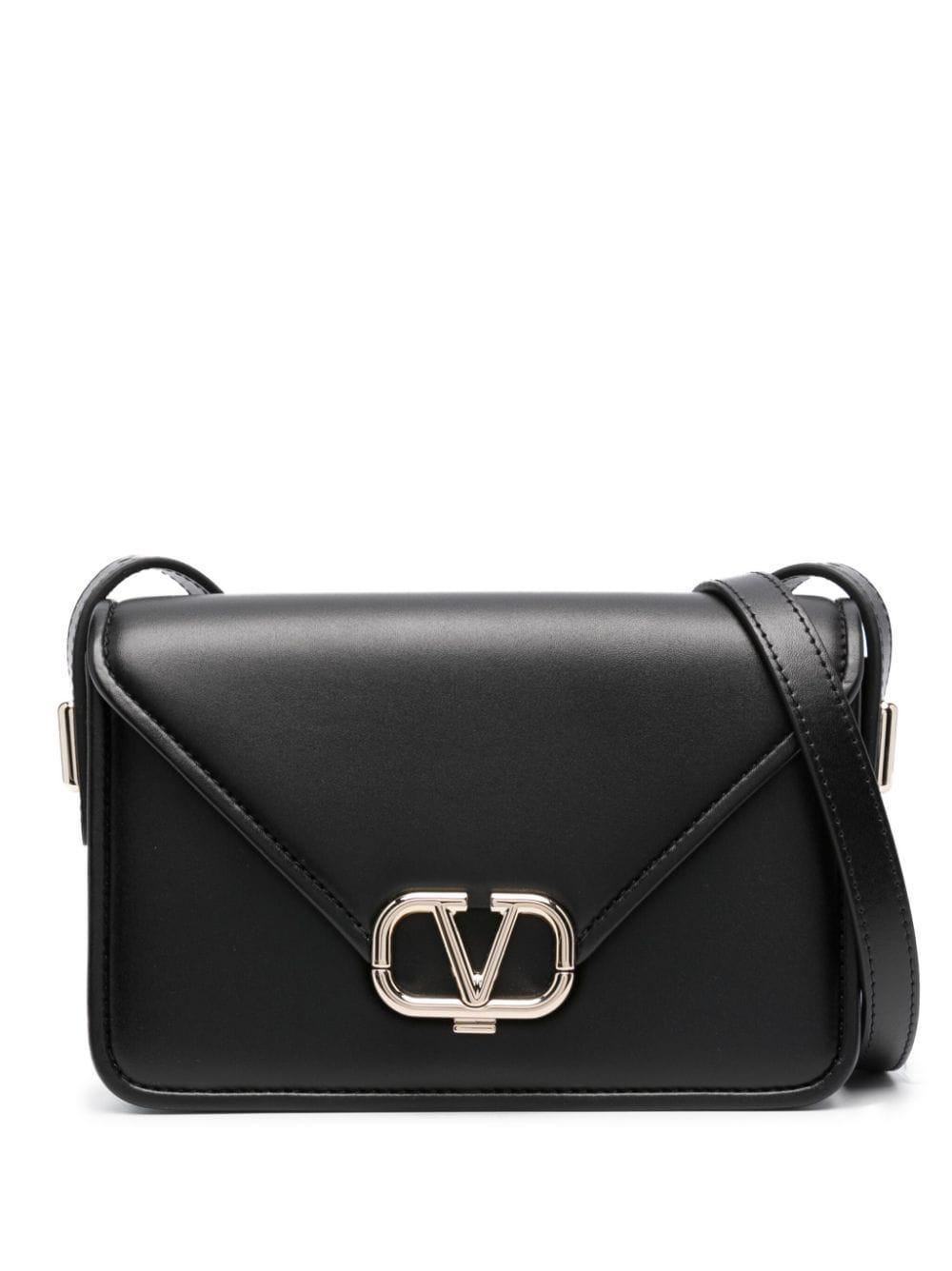 VALENTINO GARAVANI Small Letter Bag Shoulder Bag In Black Product Image