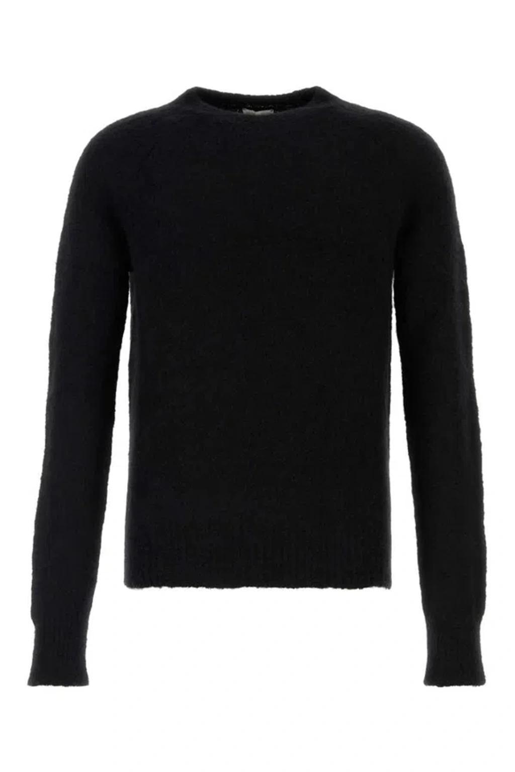 DRIES VAN NOTEN Crewneck Knitted Jumper In Black Product Image