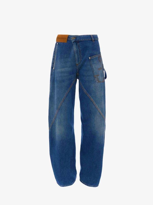 TWISTED WORKWEAR DENIM JEANS in blue | JW Anderson US  Product Image