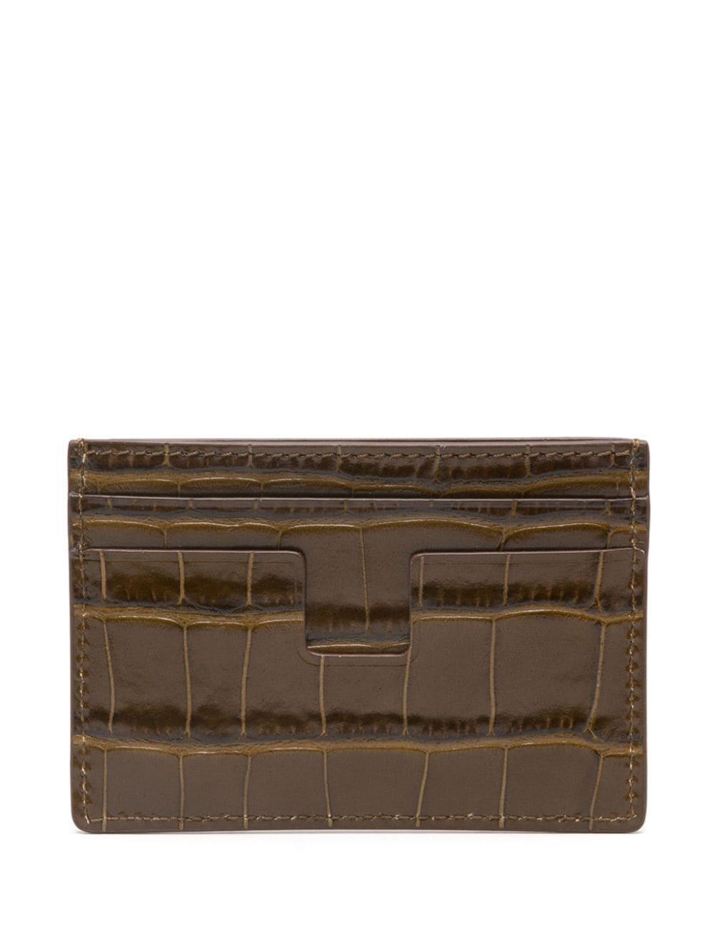 T Liene Cardholder In Green Product Image