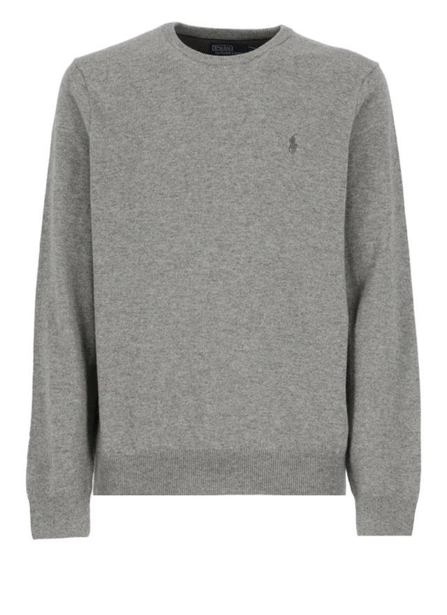 Crew-neck Cashmere Jumper In Grey Product Image