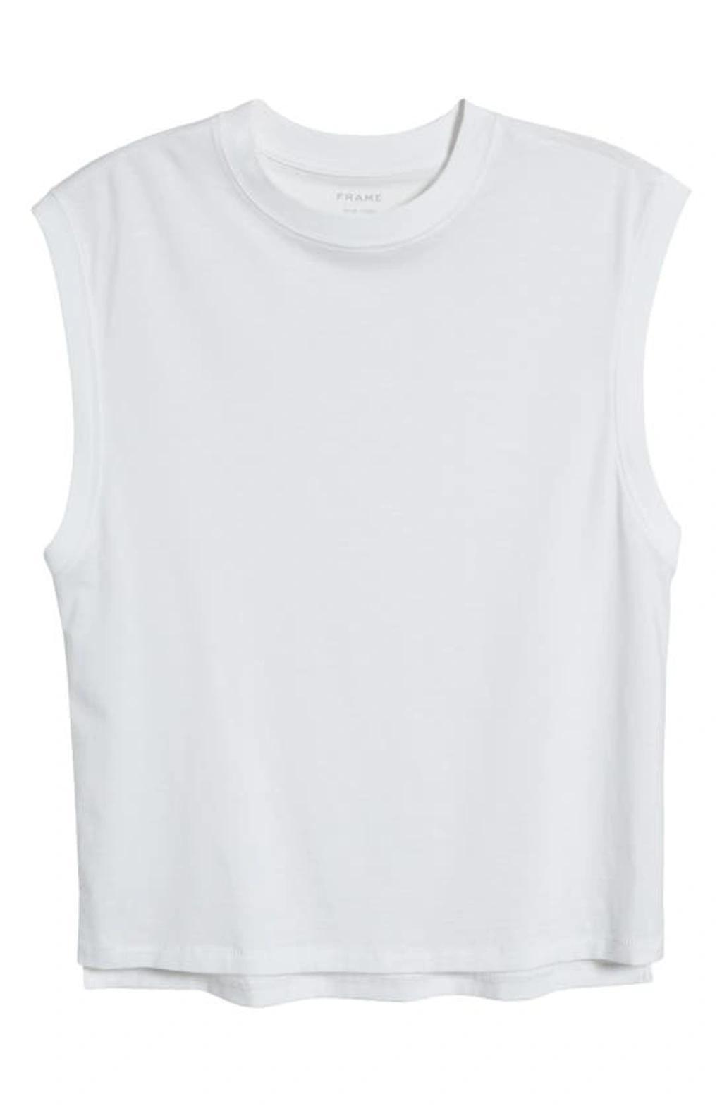 FRAME White Smocked Tank Top Product Image