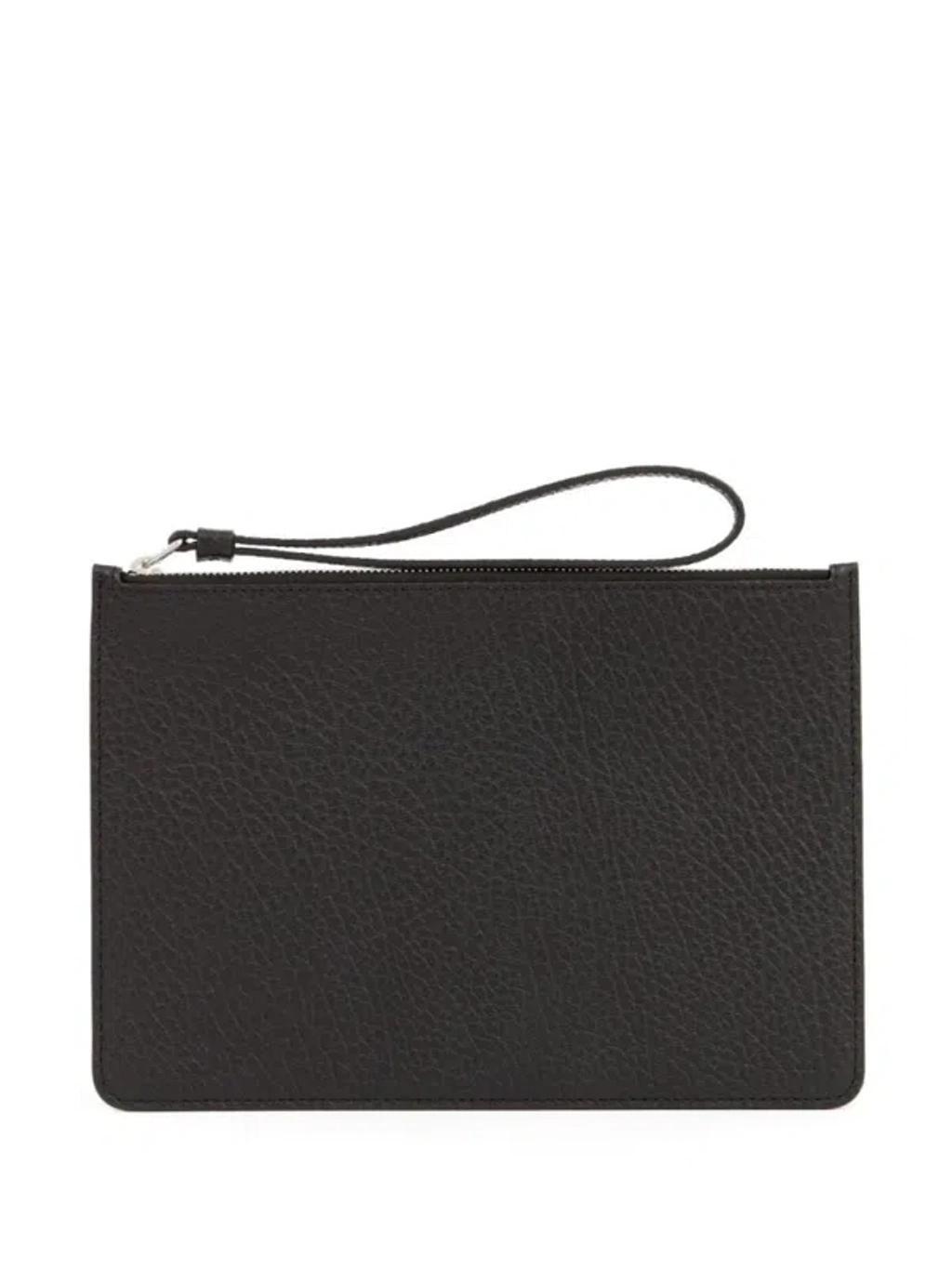 MAISON MARGIELA Four-stitch Leather Cardholder In Black Product Image