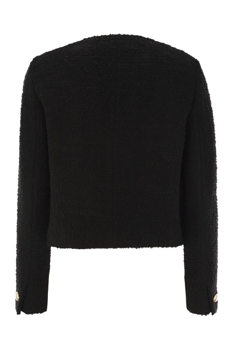 MAX MARA Embellished Long-sleeved Jacket In Negro Product Image