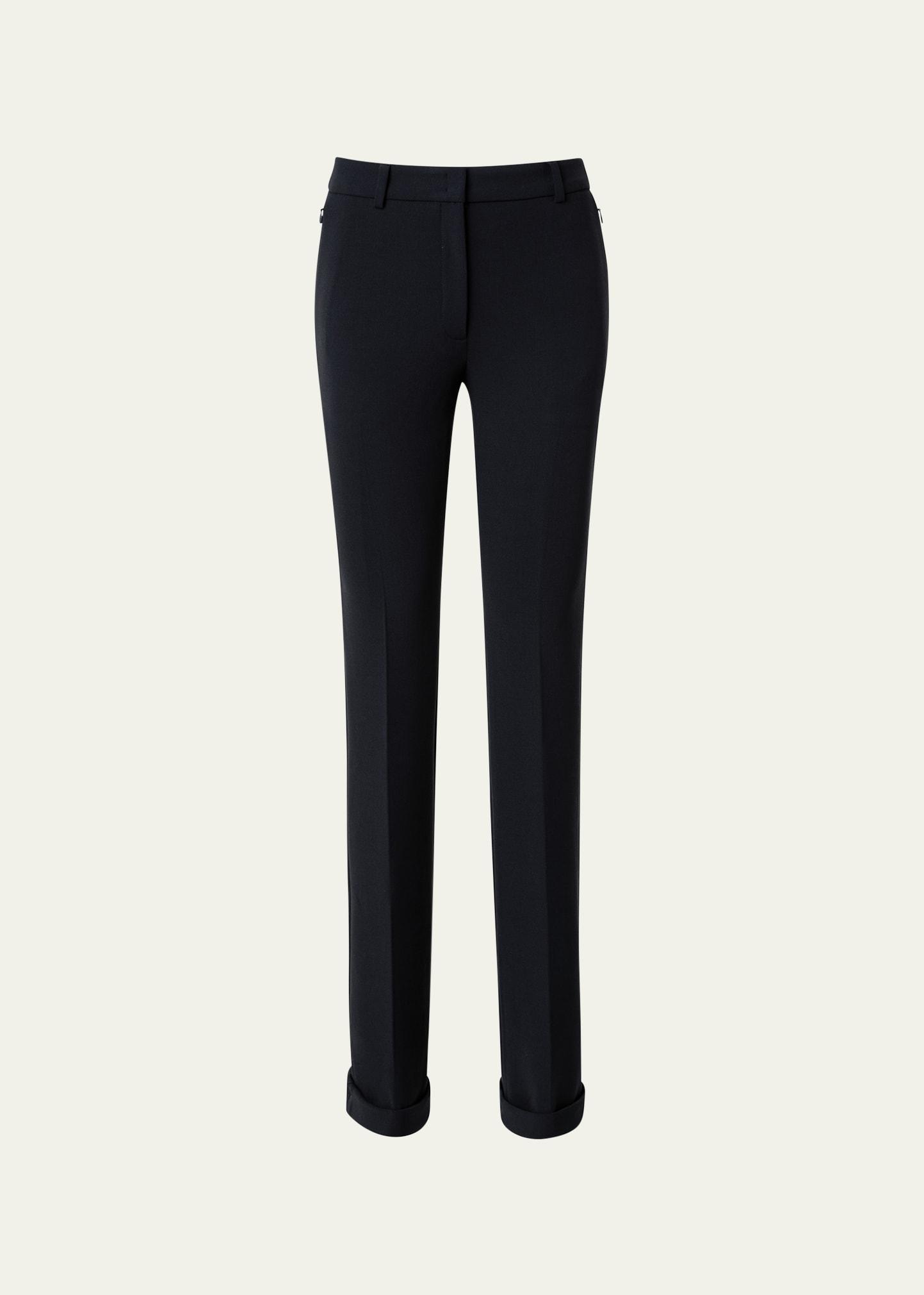 Marisa Wool Pants with Rolled Cuffs Product Image