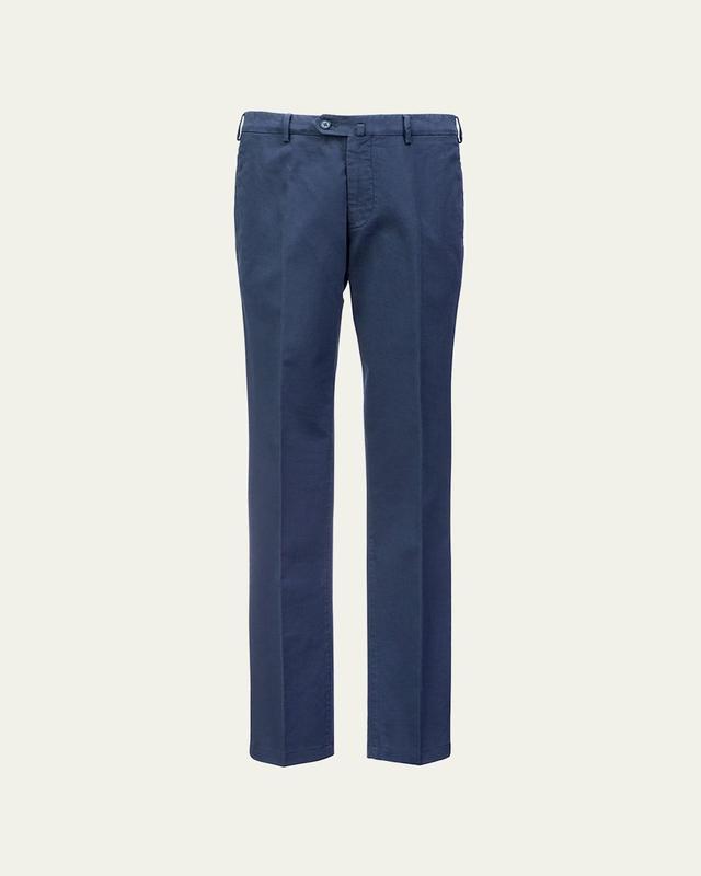 Mens Slim Sport Cotton Dyed Trousers Product Image