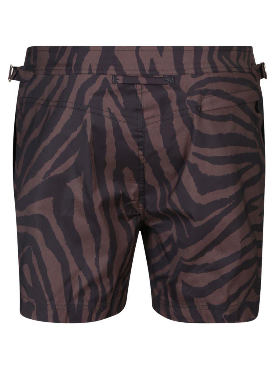 TOM FORD Nylon Swimsuit In Brown Product Image