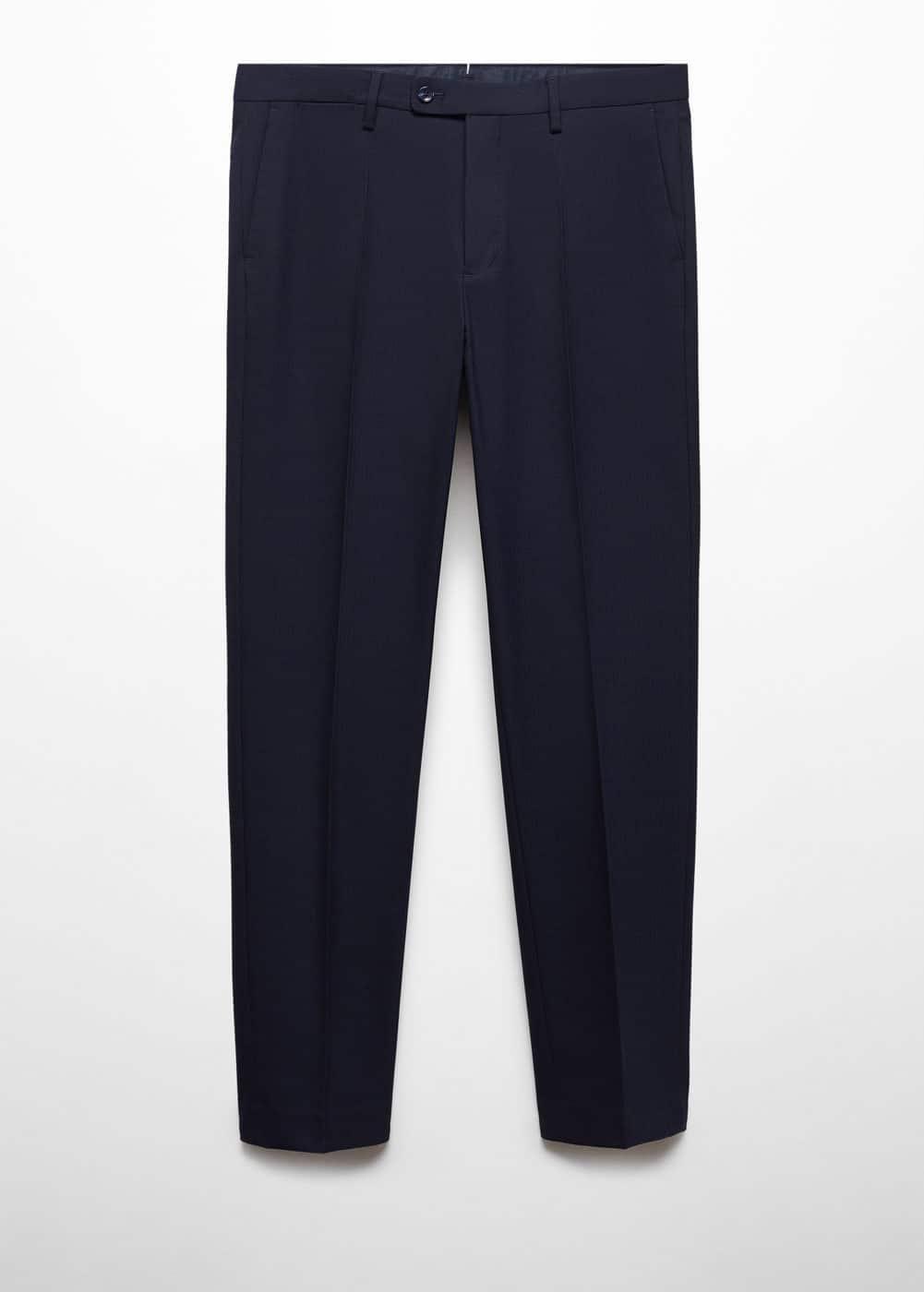 MANGO MAN - Stretch fabric slim-fit suit pants navyMen Product Image