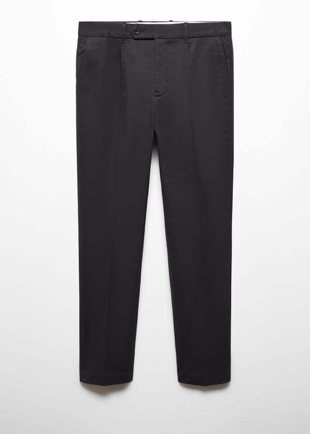 Mango Mens Stretch Fabric Slim-Fit Suit Pants Product Image