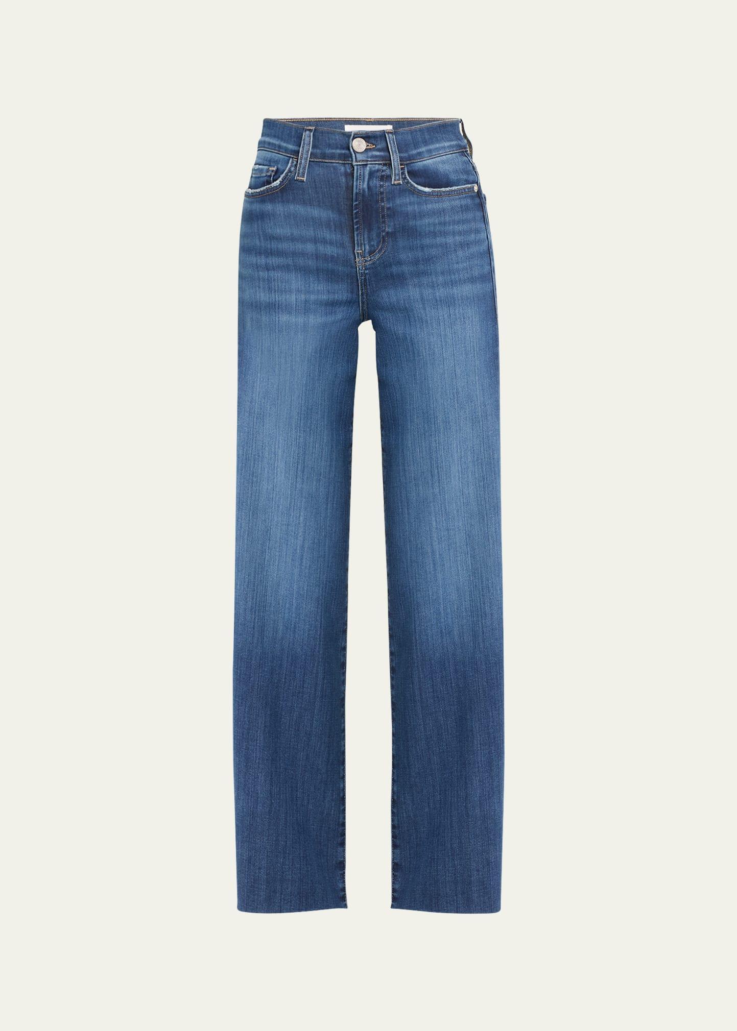 Womens Le Slim Wide-Leg Jeans Product Image