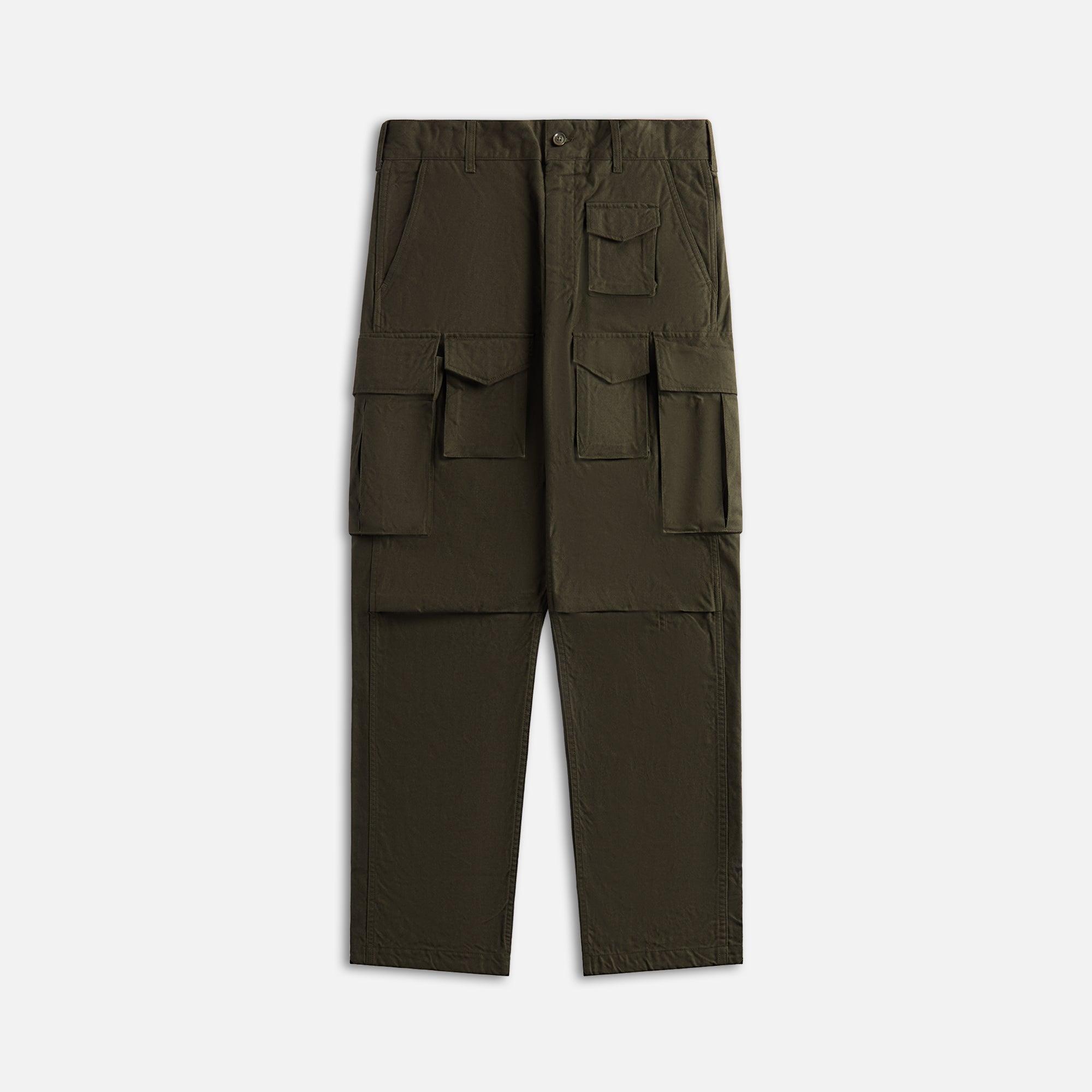 Engineered Garments Fa Pant Cotton Brushed Hb - Olive Male Product Image