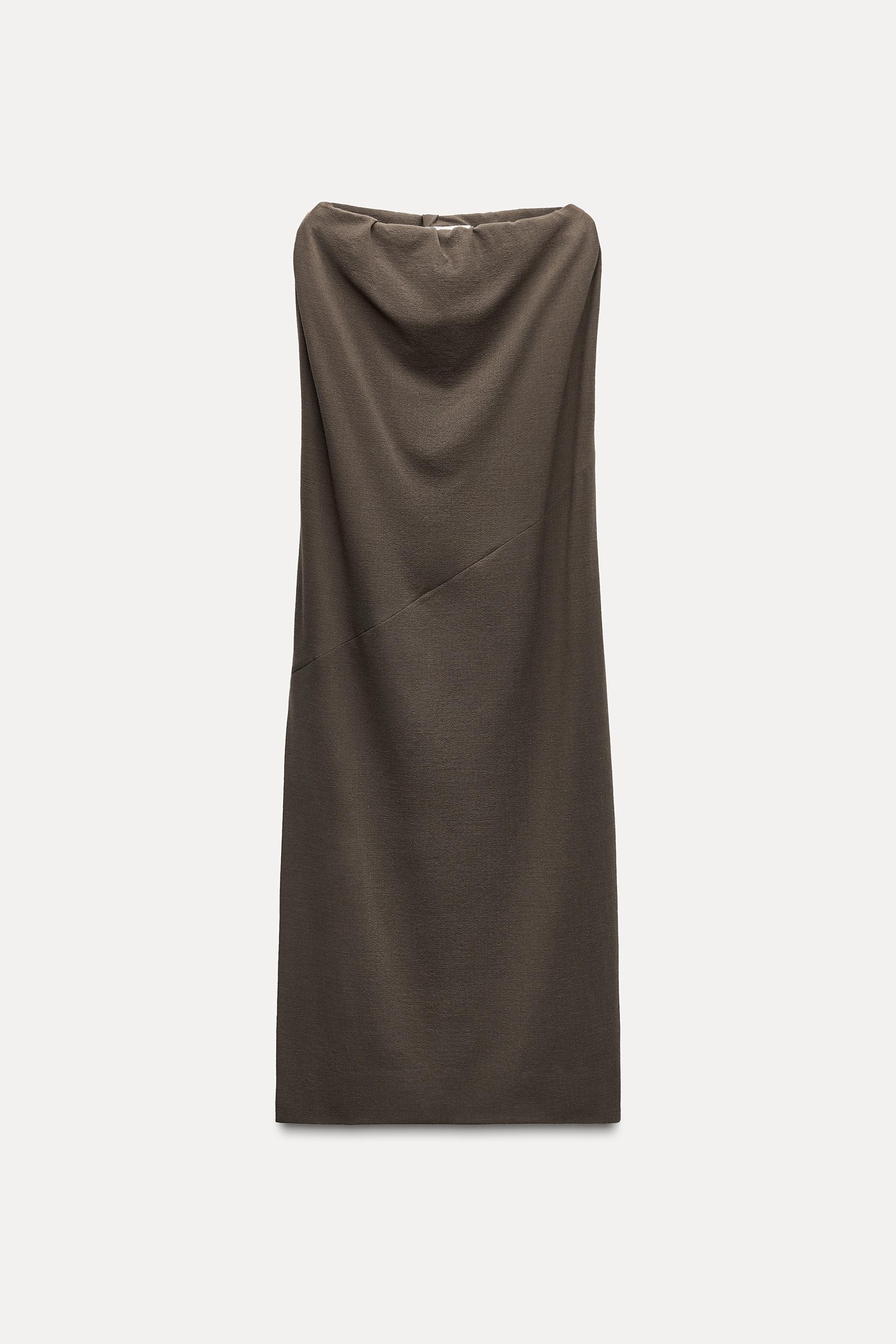 WOOL BLEND MIDI DRESS ZW COLLECTION Product Image