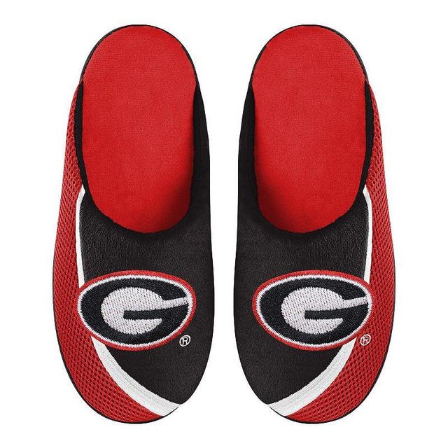 Mens FOCO Georgia Bulldogs Big Logo Color Edge Slippers Product Image