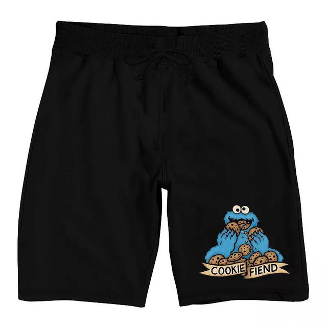 Mens Sesame Street Cookie Monster Pajama Shorts Product Image