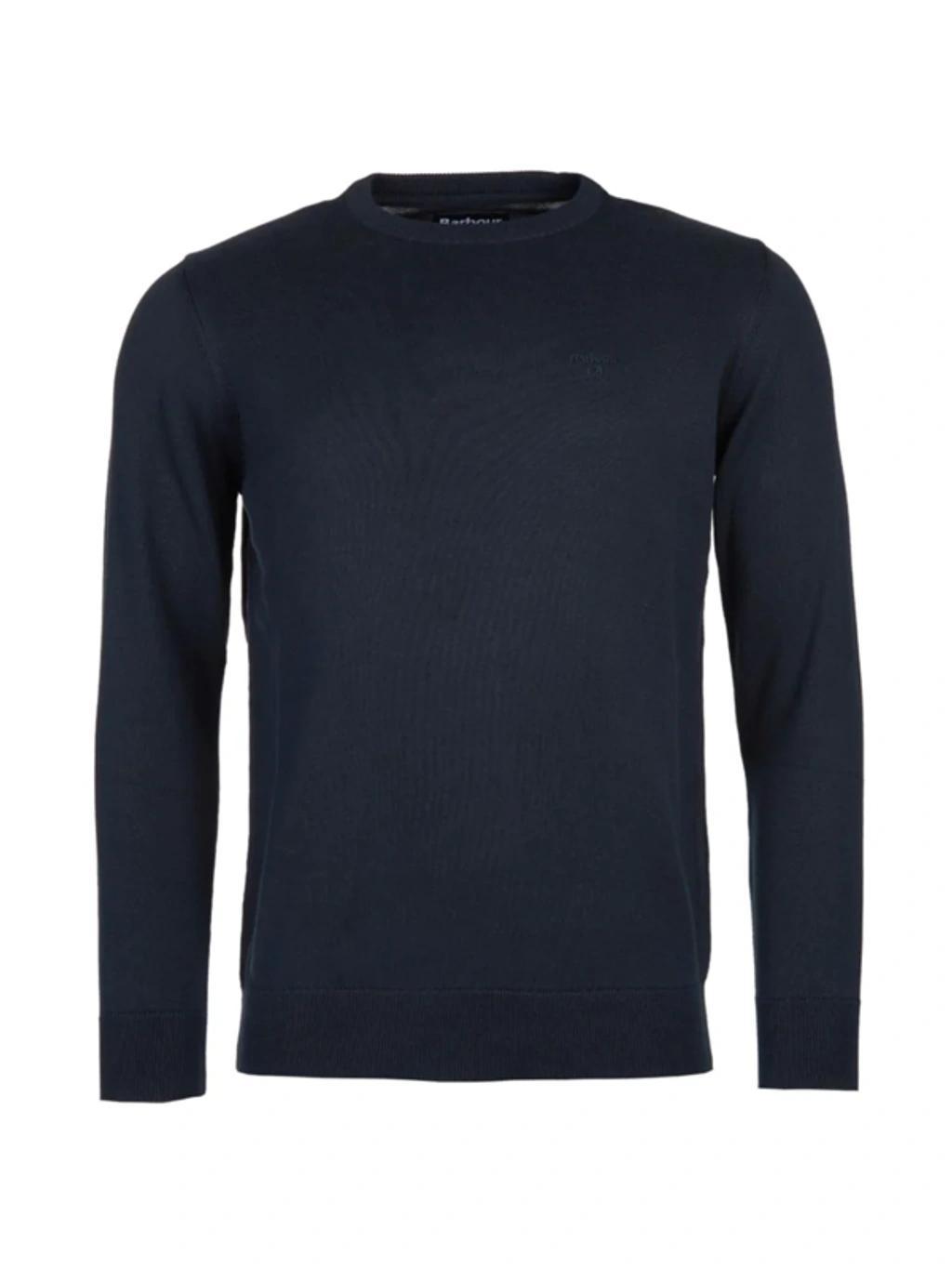 Essential Patch Crewneck Sweater In Navy Product Image