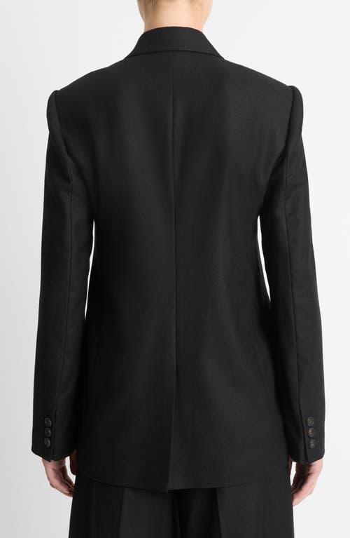 Shrunken Bracelet-sleeve Blazer In Black Product Image