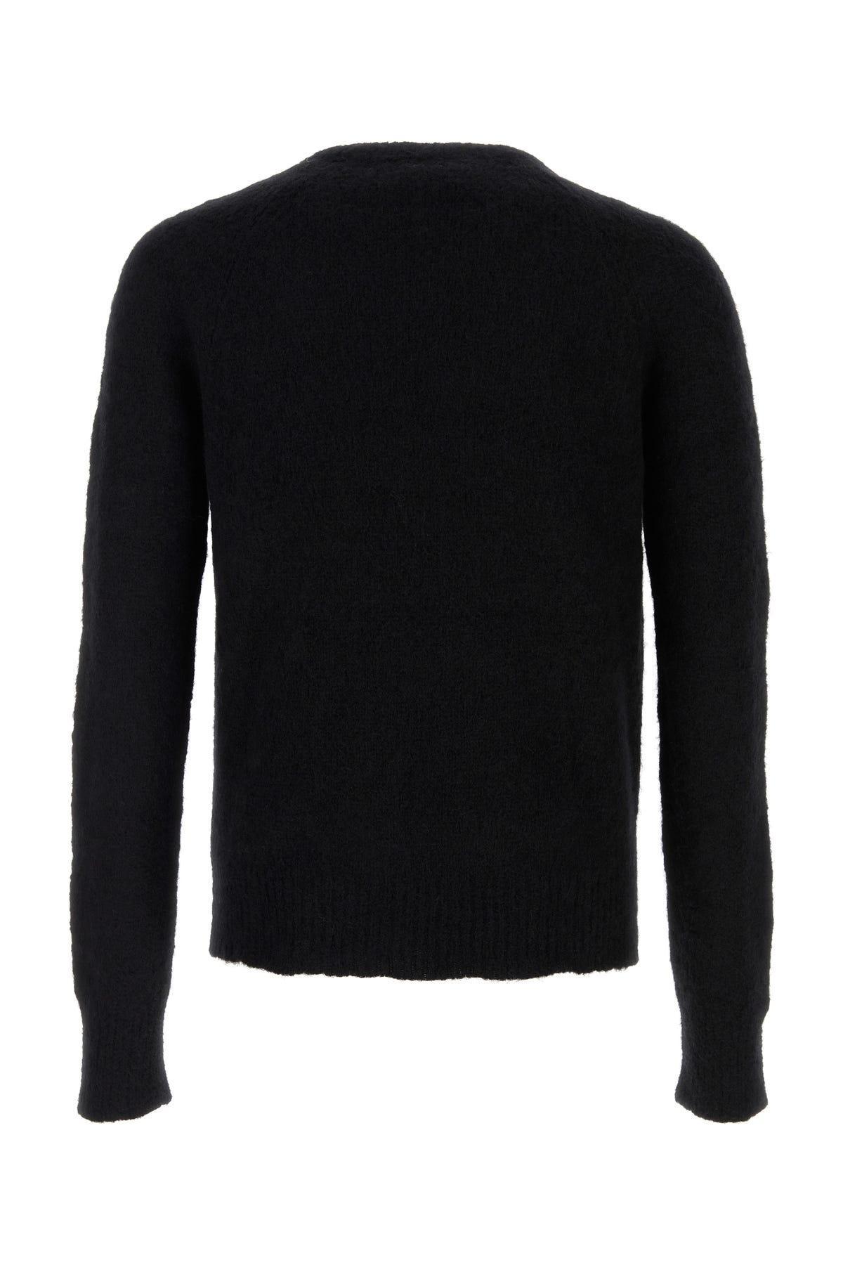 DRIES VAN NOTEN Crewneck Knitted Jumper In Black Product Image