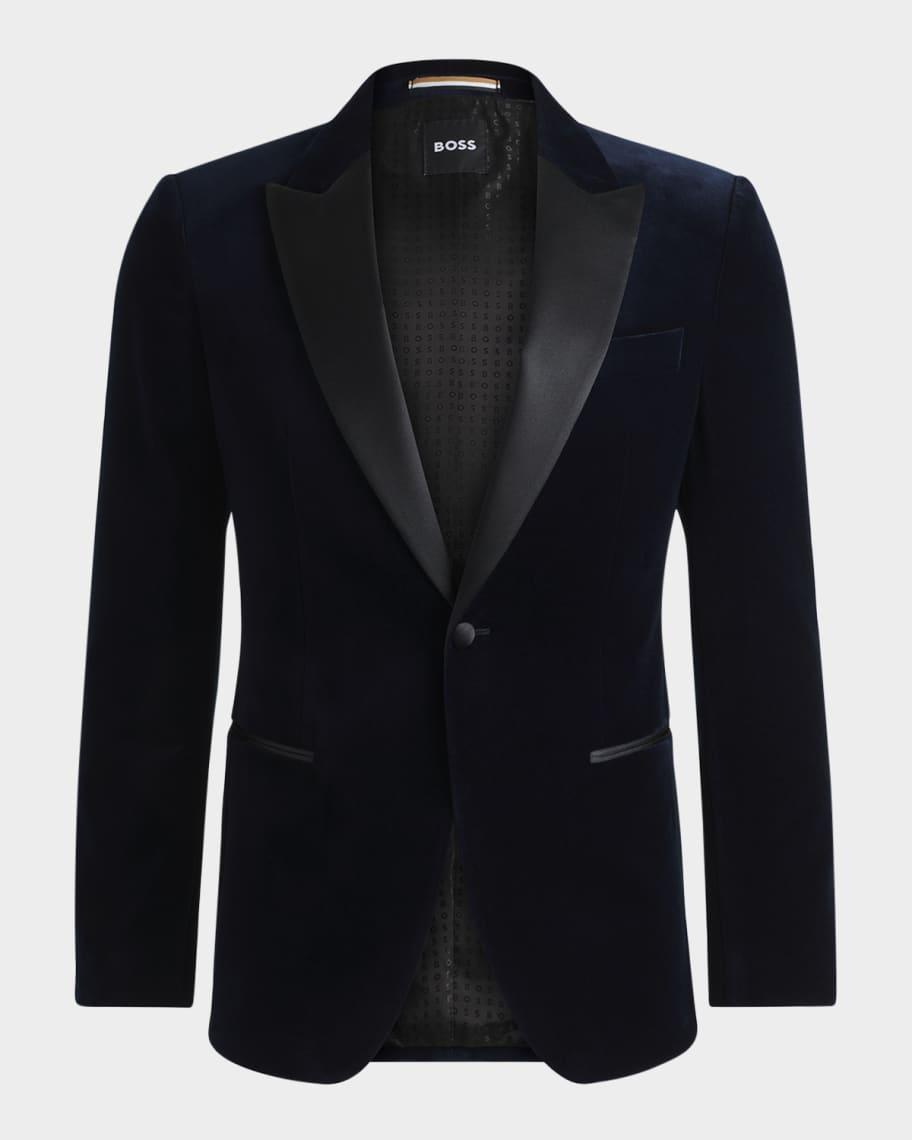 Men's Hutson Black Heritage Velvet Tuxedo Jacket Product Image