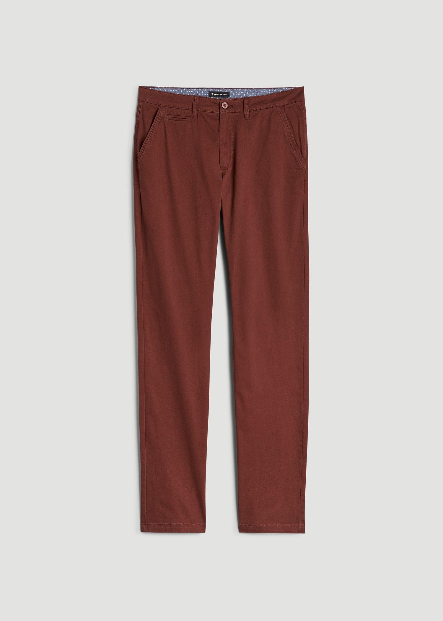 Carman TAPERED Chinos in Intense Rust - Pants for Tall Men Product Image