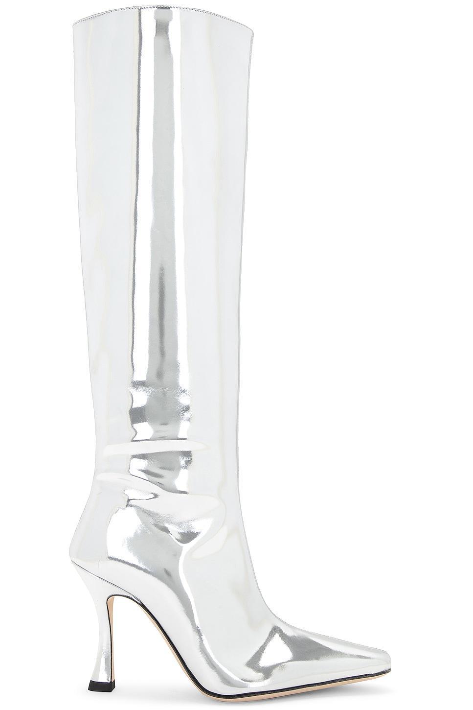 Staud Cami Boot in Metallic Silver Product Image