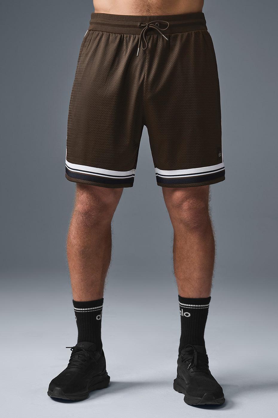 7" Key Mesh Basketball Short - Espresso Male Product Image