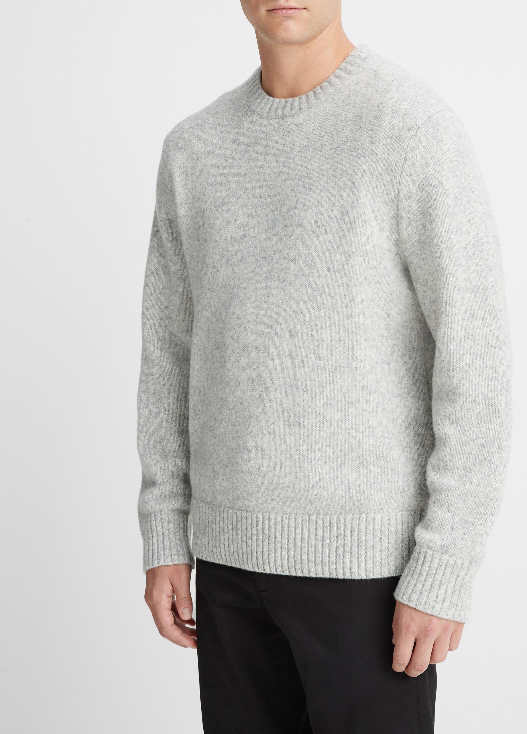 Mélange Long-Sleeve Crew Neck Sweater Product Image