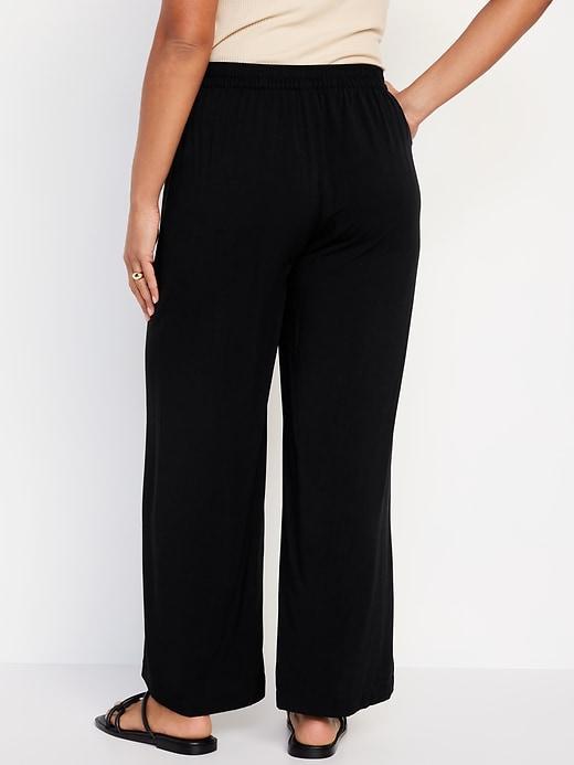 High-Waisted Playa Wide-Leg Pants Product Image