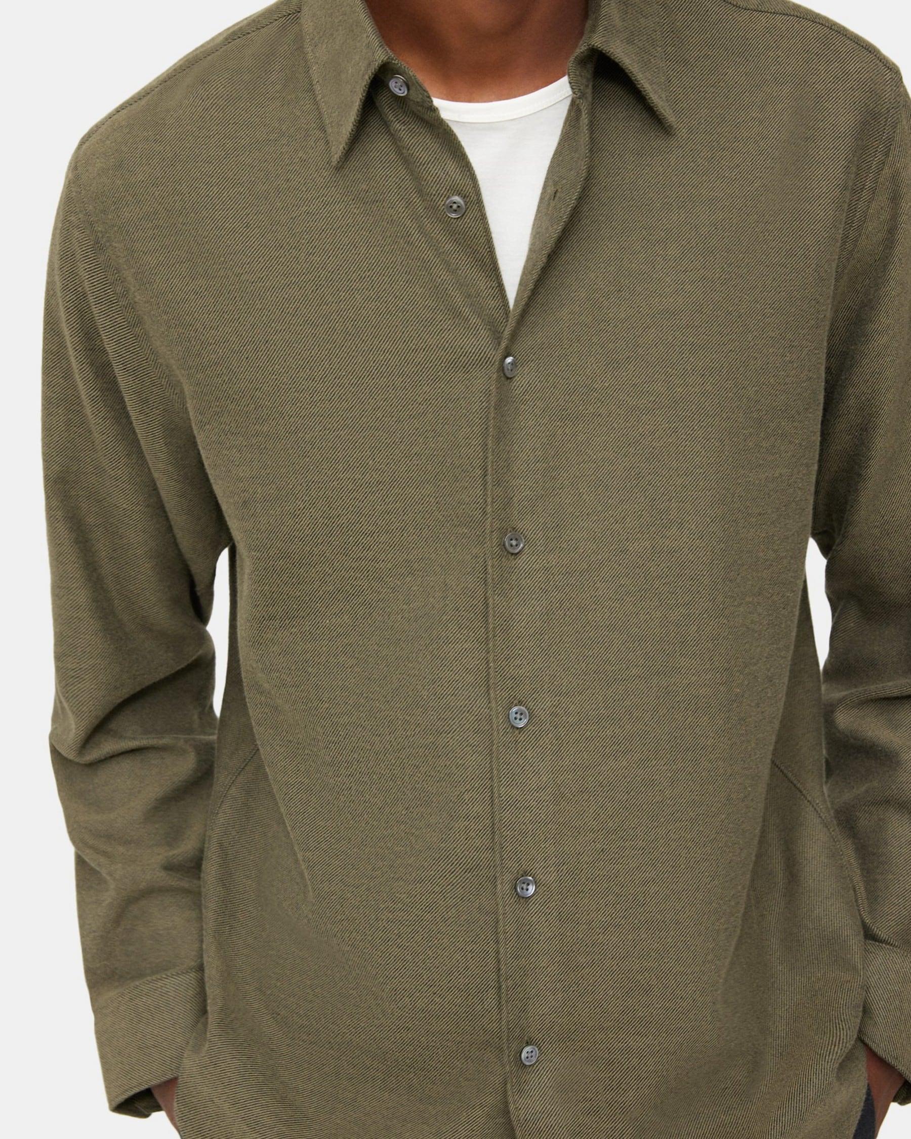 Long-Sleeve Shirt in Cotton Flannel Product Image