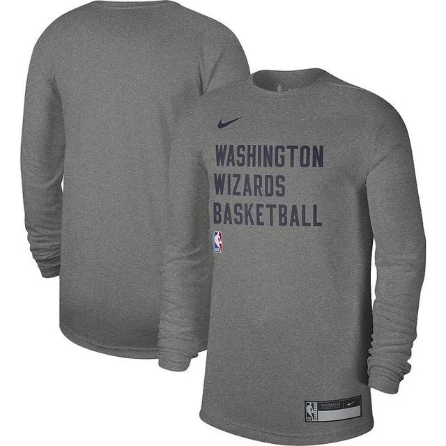 Unisex Nike Heather Gray Washington Wizards 2023/24 Legend On-Court Practice Long Sleeve T-Shirt, Mens Product Image