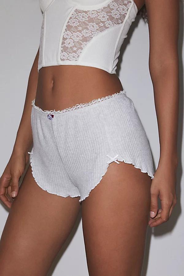 Out From Under Brushed Lace Trim Micro Short Womens at Urban Outfitters Product Image