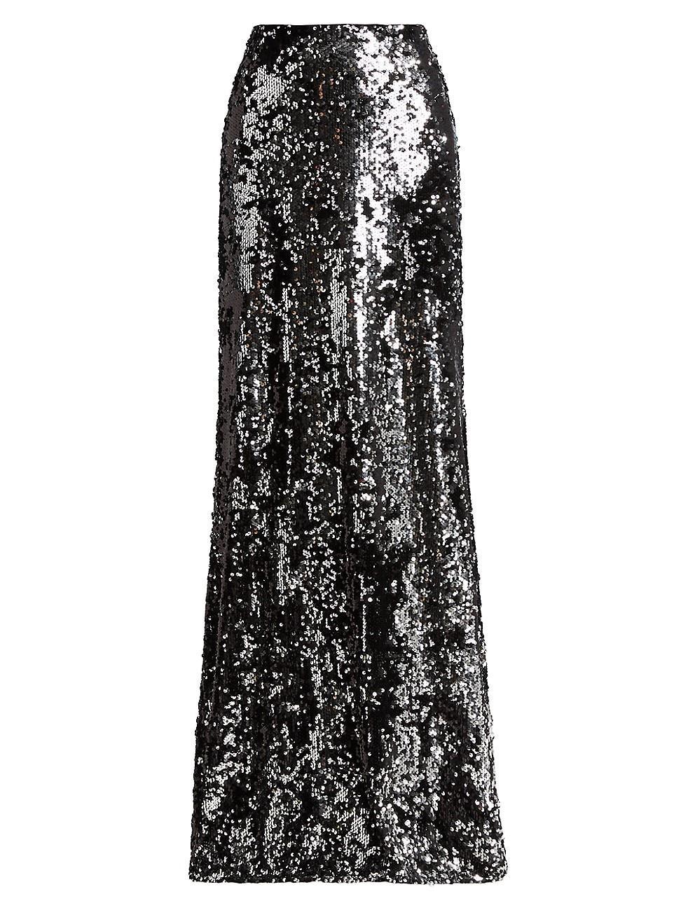 Womens Zeta Sequined Maxi Skirt Product Image