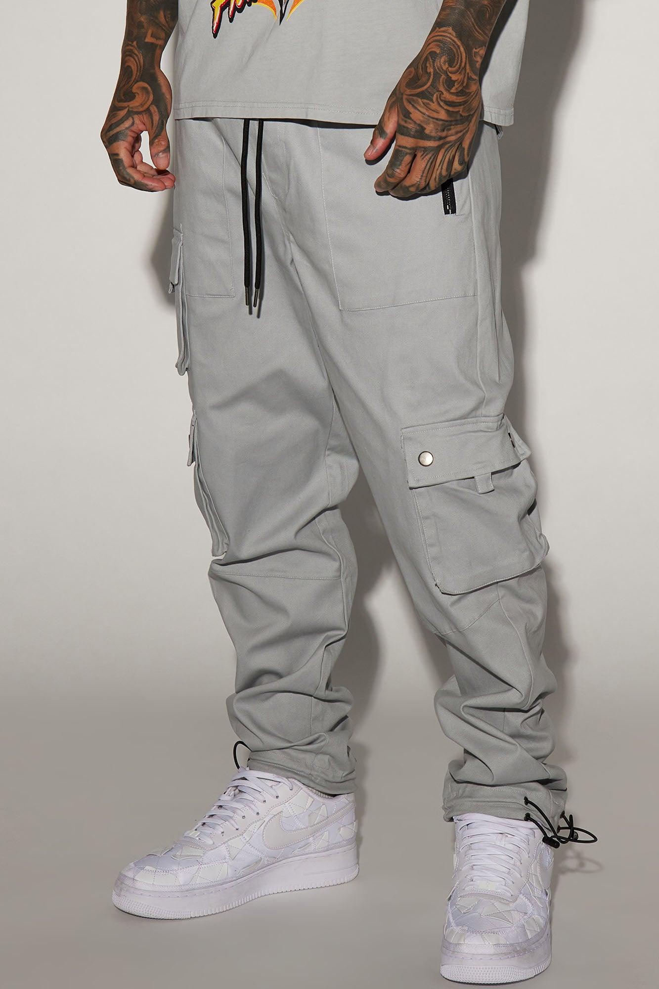 Roaming Twill Cargo Pants - Grey Product Image