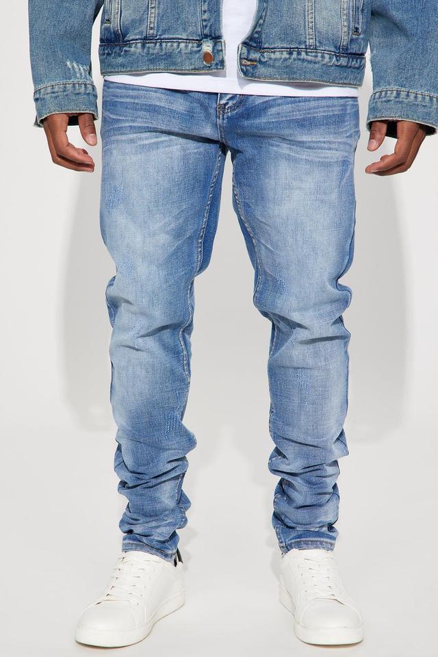 Pristine Stacked Skinny Jeans - Medium Wash Product Image