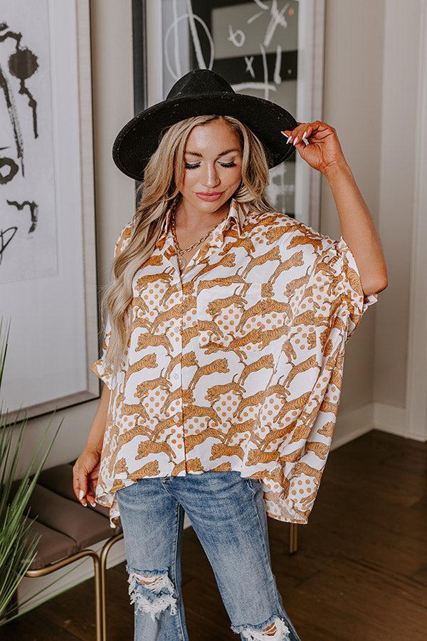 Fiercely In Love Oversized Button Up Product Image