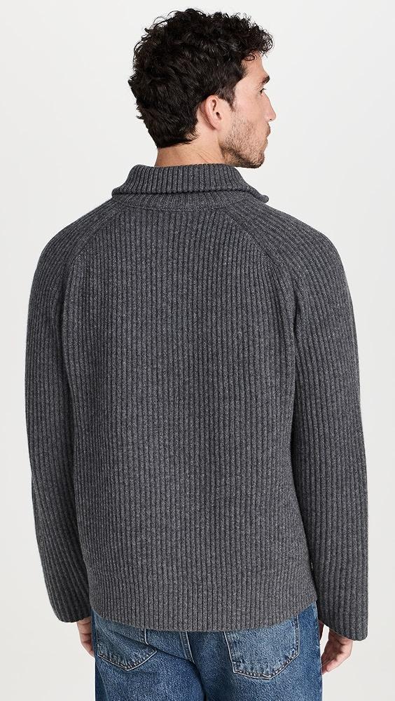 SIMKHAI Henry Raglan Half Zip Cashmere Sweater | Shopbop Product Image