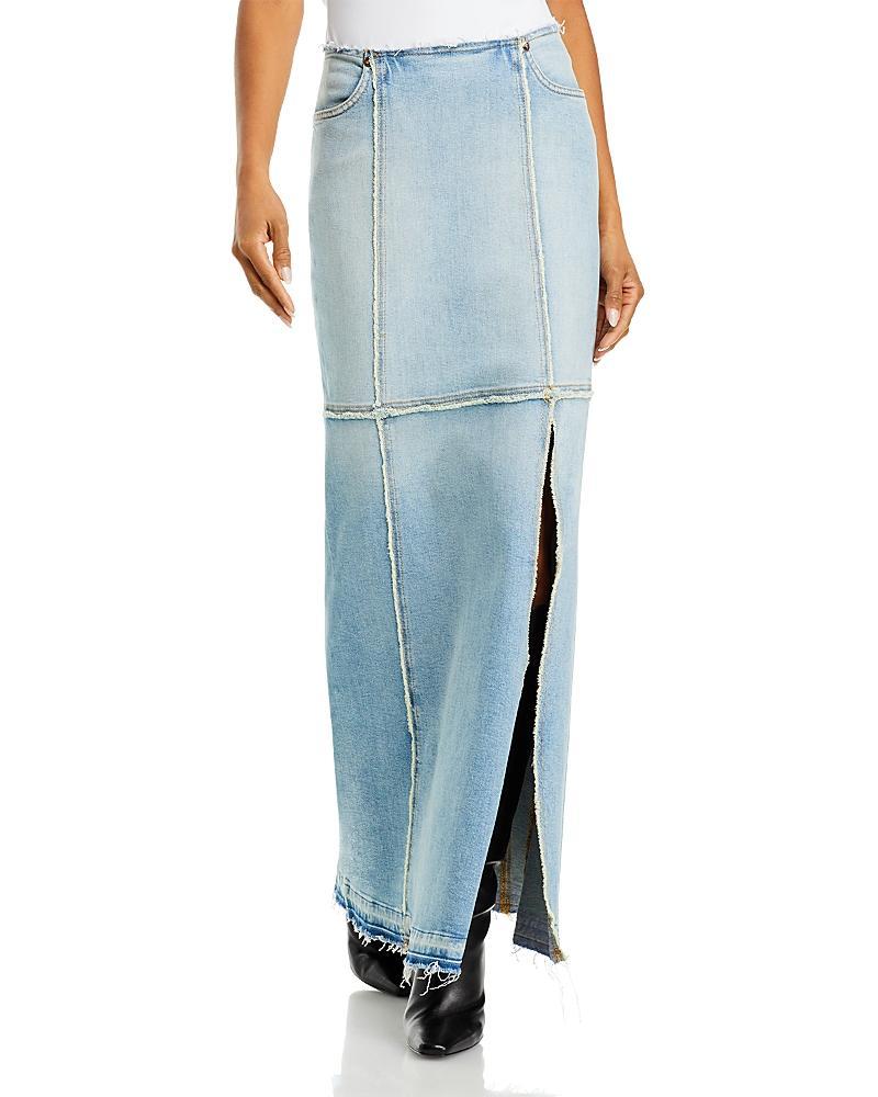 Re/Done Denim Column Maxi Skirt Product Image