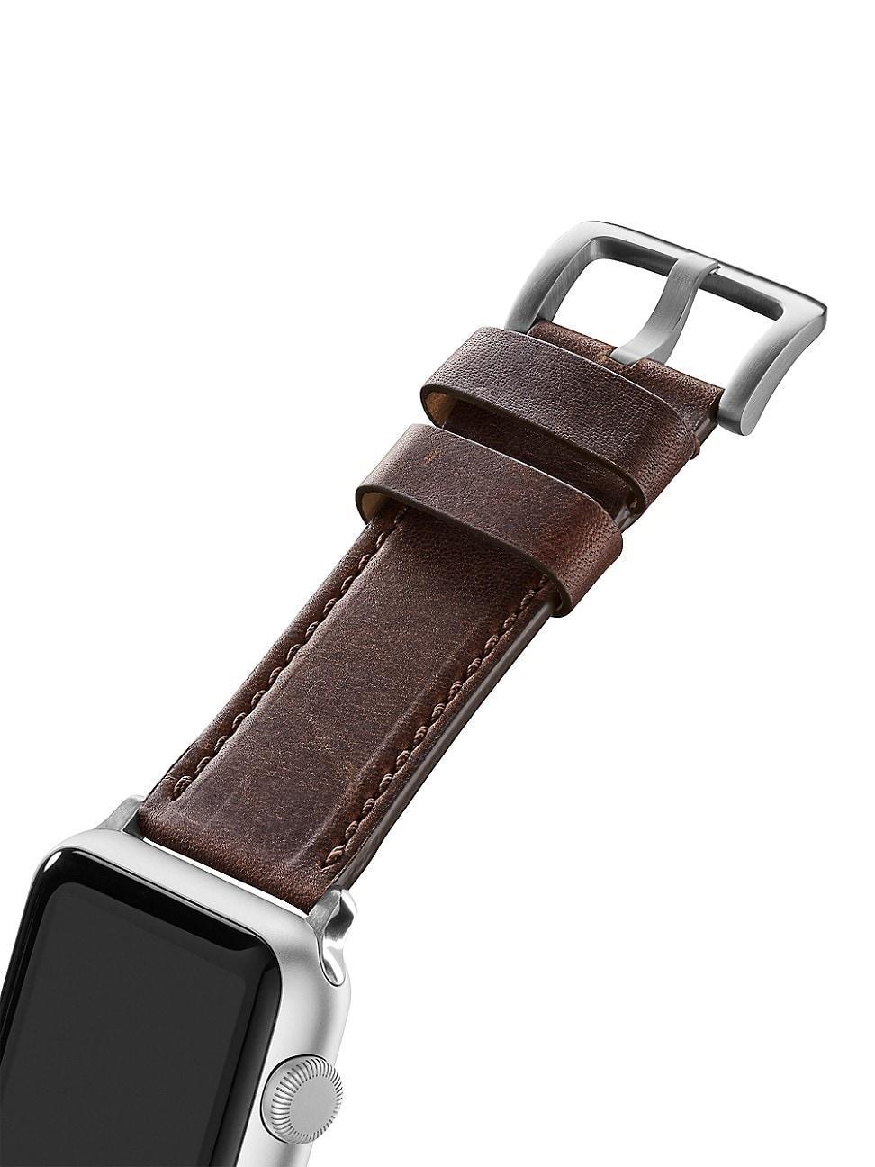 Mens Grizzly Leather Smart Watch Strap Product Image