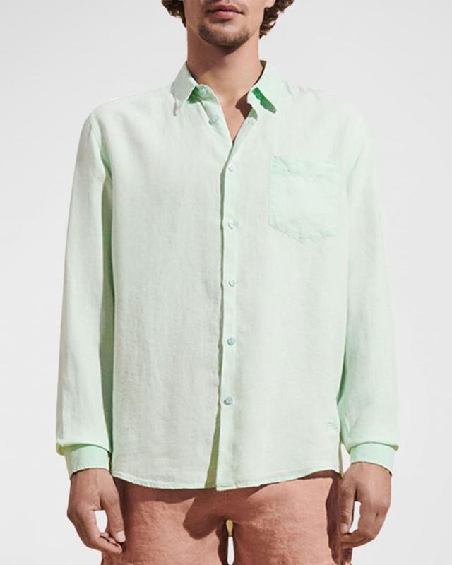 Mens Linen Sport Shirt Product Image