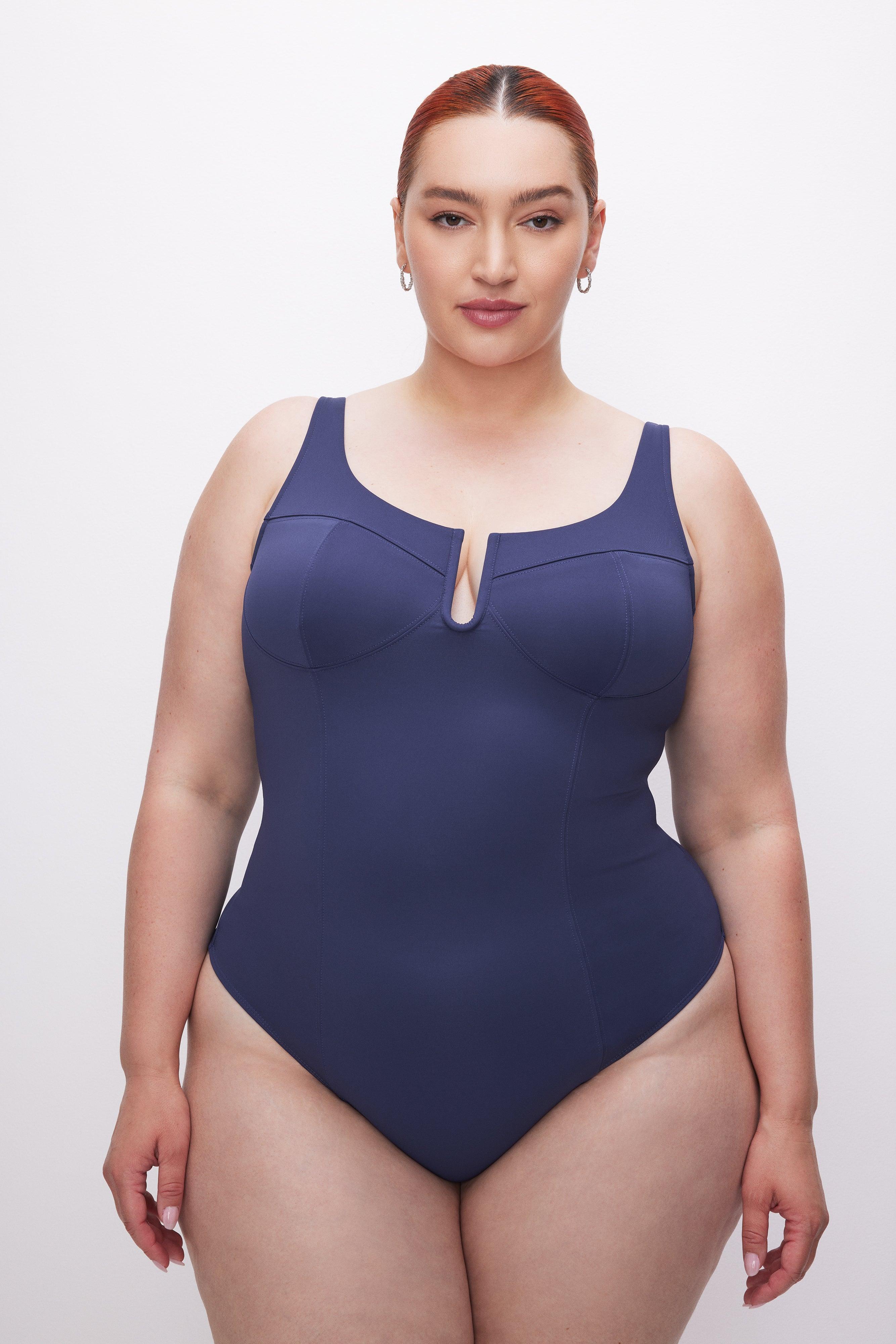 SCUBA U CORSET BODYSUIT | BLUE RINSE Product Image