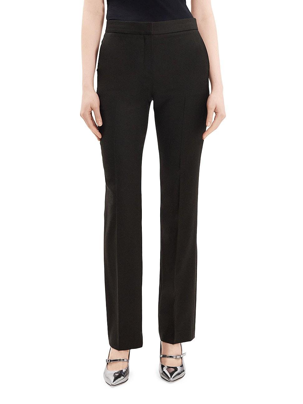 Theory Sleek Front Slim Virgin Wool Pants Product Image