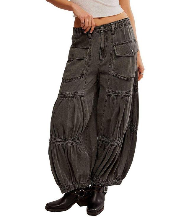 Free People Last Word Soft Cotton Low Rise Cargo Pocket Parachute Pants Product Image