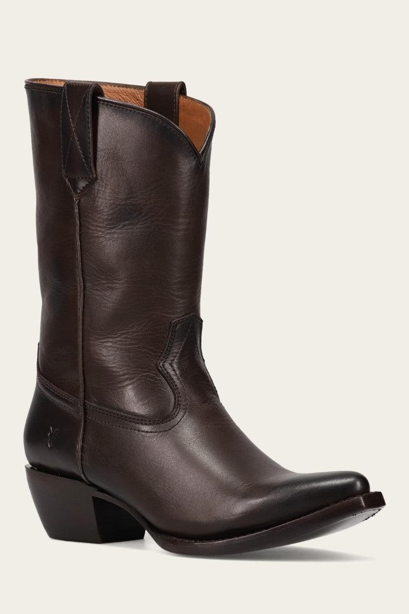 Womens Sacha Metallic Leather Western Boots Product Image