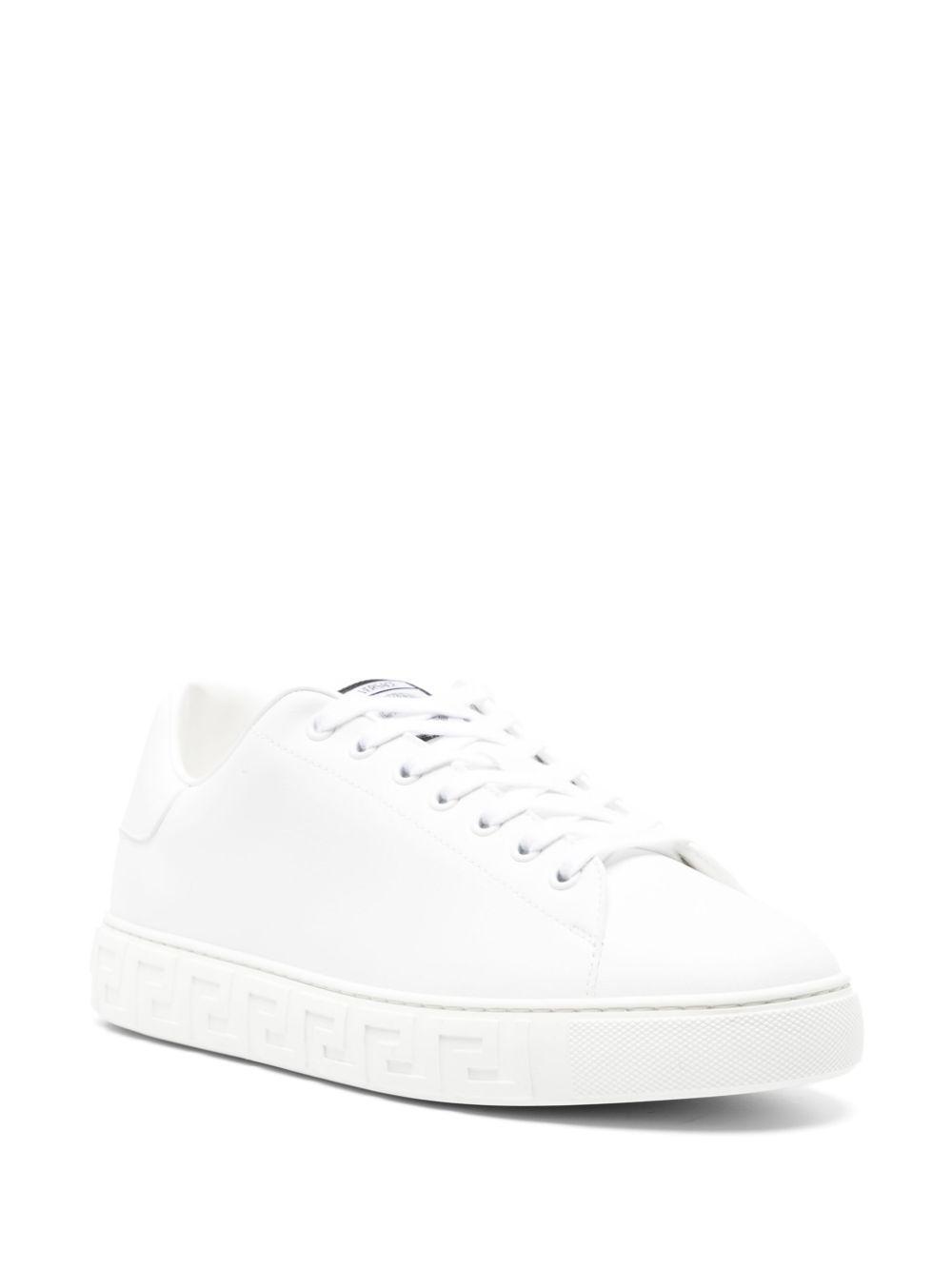 VERSACE Greca Sneakers In White Product Image