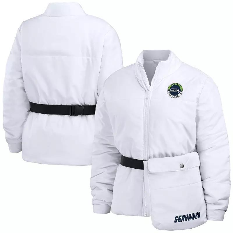 Womens WEAR by Erin Andrews Seattle Seahawks Packaway Full-Zip Puffer Jacket Product Image