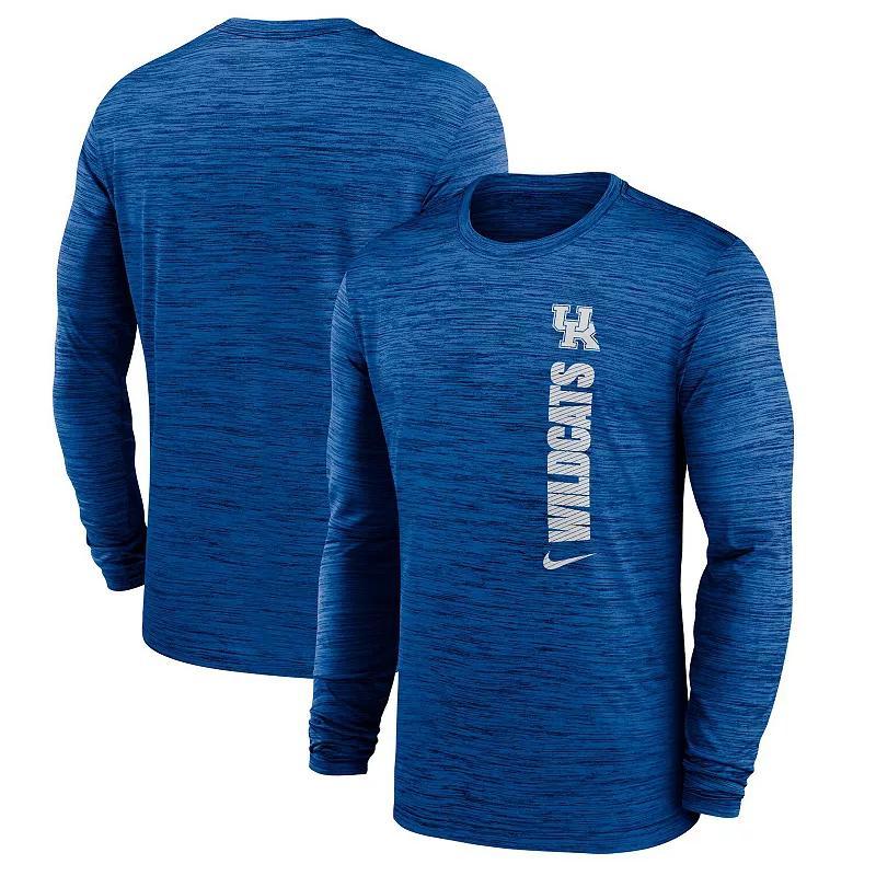 Mens Nike Royal Kentucky Wildcats 2024 Sideline Velocity Performance Long Sleeve T-Shirt Product Image