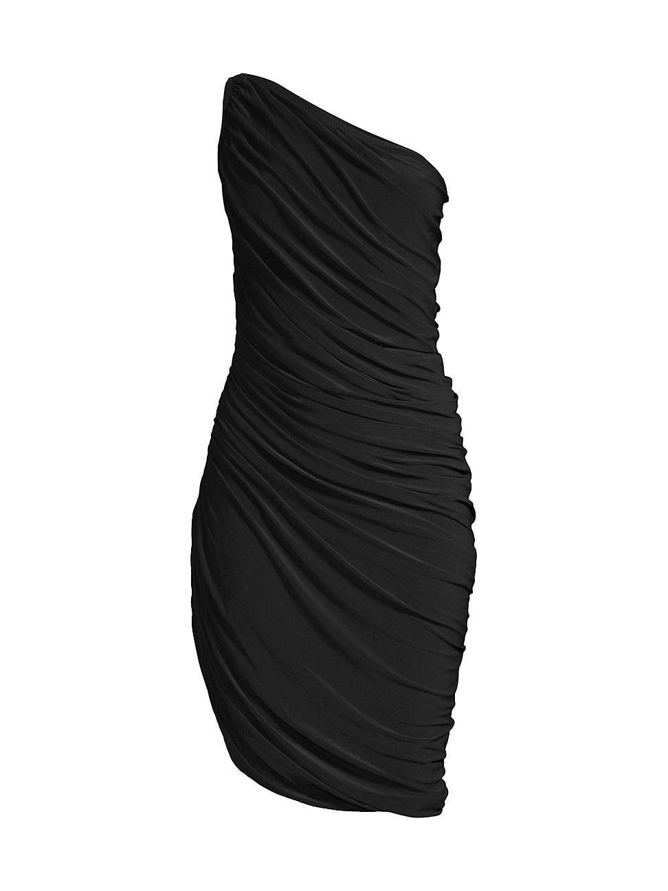 Womens Diana Ruched One-Shoulder Minidress Product Image