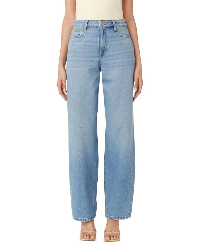 Frank And Oak Womens Ellie Wide-Leg Jeans - Light Product Image